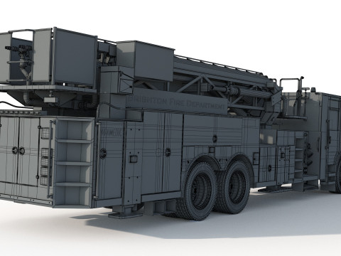 Brighton Fire Aerial pierce 1 Model 3D