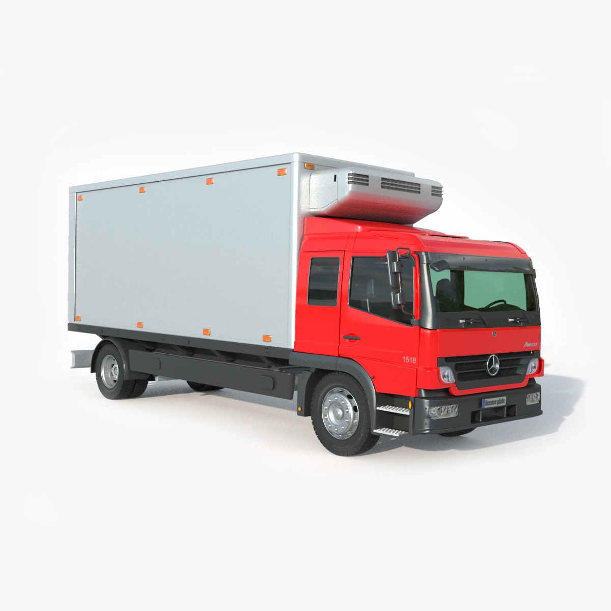 Mercedes Benz Atego 1518 3D Model .c4d .max .obj .3ds .fbx .stl .blend