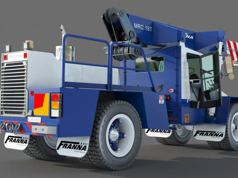 Franna 18t Crane 3D Model
