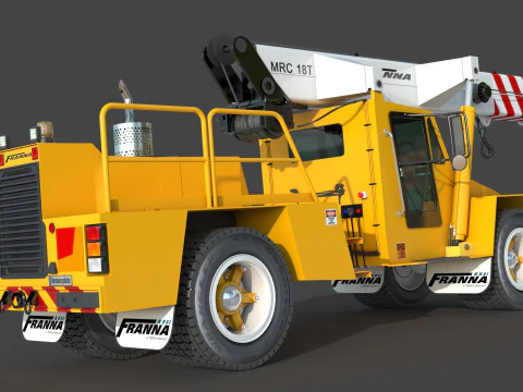 Franna 18t Crane 3D Model