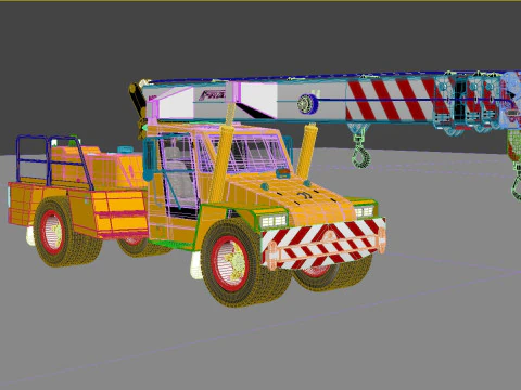 Franna 18t Crane 3D Model