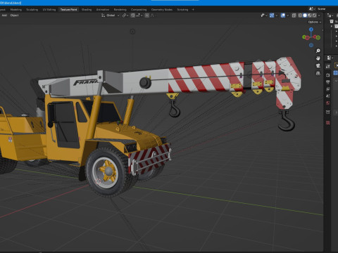 Franna 18t Crane 3D मॉडल