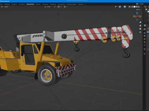 Franna 18t Crane 3D Model