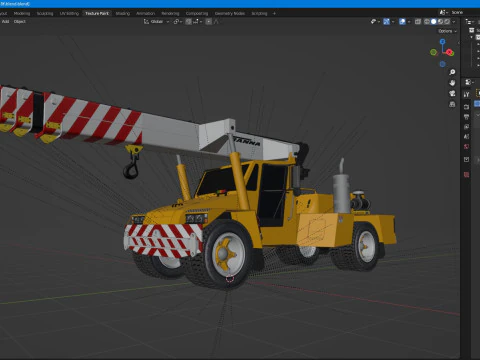 Franna 18t Crane 3D Model