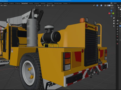 Franna 18t Crane 3D Model
