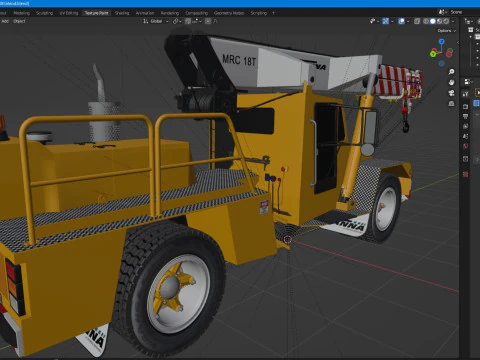 Franna 18t Crane 3D Model