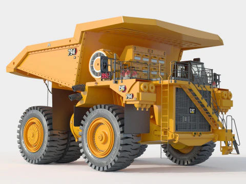 Camion da miniera Caterpillar Cat 794 AC Modello 3D
