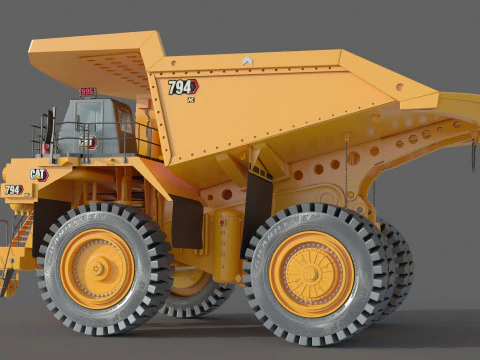 Camion da miniera Caterpillar Cat 794 AC Modello 3D