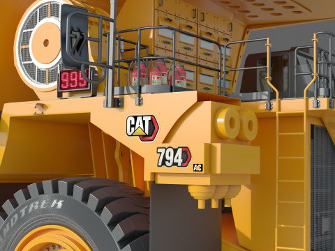 Caterpillar Cat 794 AC Mining Truck 3D 모델