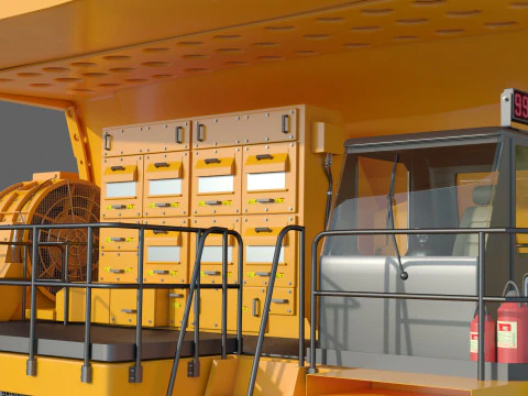 Camion da miniera Caterpillar Cat 794 AC Modello 3D