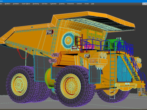 Caterpillar Cat 794 AC Mining Truck 3D 모델
