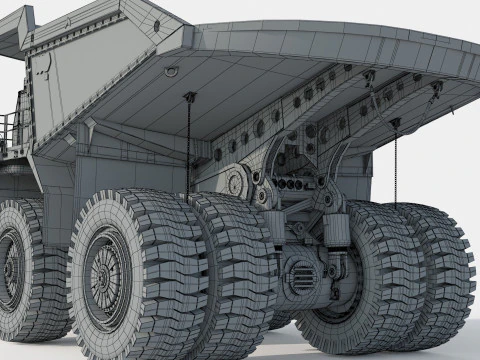Camion da miniera Caterpillar Cat 794 AC Modello 3D