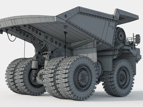 Camion da miniera Caterpillar Cat 794 AC Modello 3D