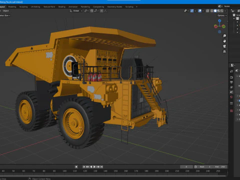 Camion da miniera Caterpillar Cat 794 AC Modello 3D