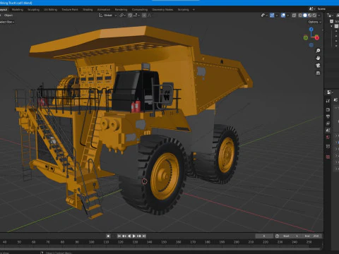 Camion da miniera Caterpillar Cat 794 AC Modello 3D