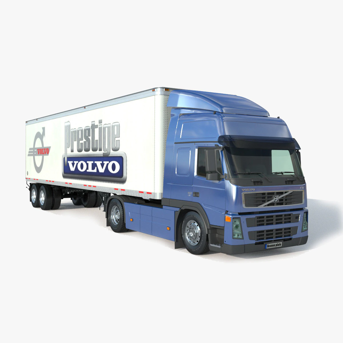 Volvo 460 FM Truck 3D Model .c4d .max .obj .3ds .fbx .stl .blend 