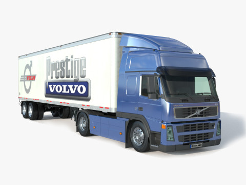 Volvo 460 FM Truck Model 3D
