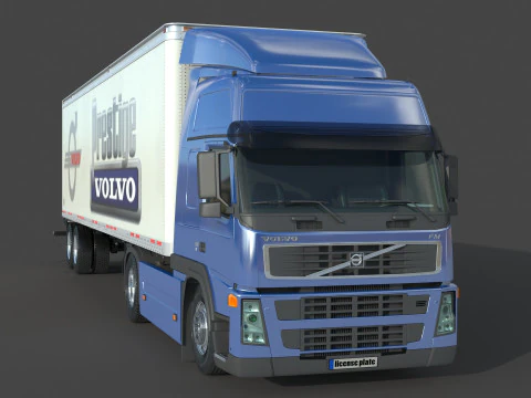 Volvo 460 FM Truck 3D Model