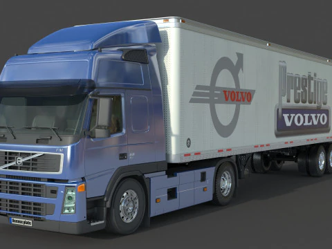 Volvo 460 FM Truck 3D Model