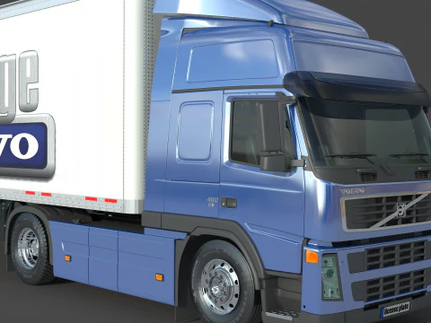 Volvo 460 FM Truck 3D Model