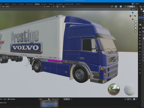 Volvo 460 FM Truck Modèle 3D