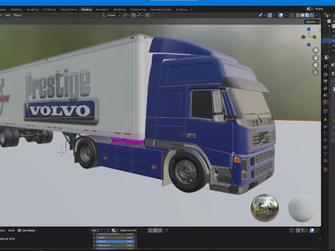 Volvo 460 FM Truck 3D Model