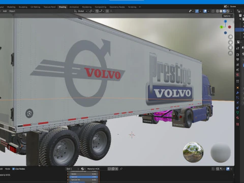 Volvo 460 FM Truck 3D Model