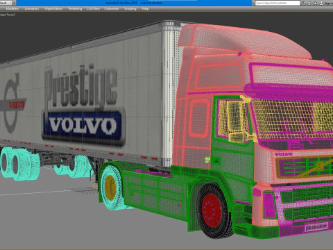 Volvo 460 FM Truck 3D Model