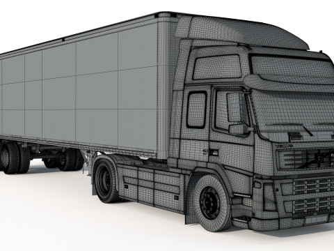 Volvo 460 FM Truck Modèle 3D