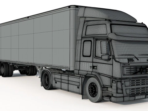 Volvo 460 FM Truck 3D Model