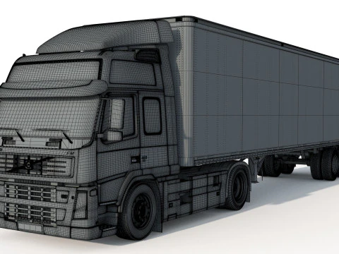 Volvo 460 FM Truck 3D Model