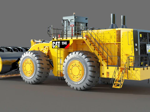Caterpillar Cat 994K Wheel Loader 3D Model in Machines 565835