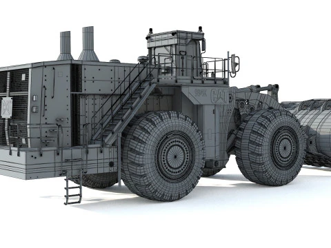 Caterpillar Cat 994K Wheel Loader 3D Model