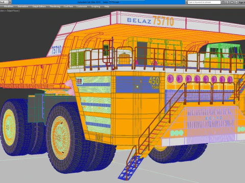 Belaz 75710 Mining Truck 3D Model