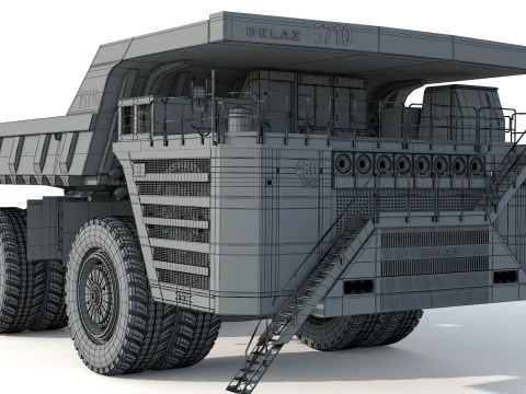 Belaz 75710 Mining Truck 3D Model