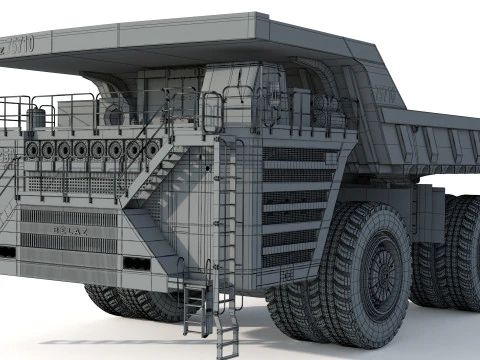 Belaz 75710 Mining Truck 3D Model