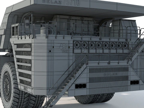 Belaz 75710 Mining Truck 3D Model