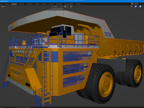 Belaz 75710 Mining Truck 3D Model