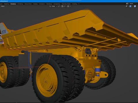 Belaz 75710 Mining Truck 3D Model