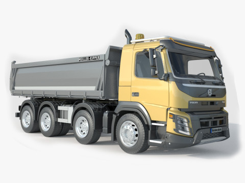 Volvo FMX 500 Billencs Dump Truck 3D 모델