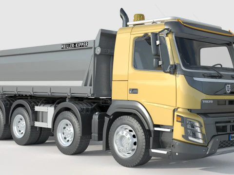 Volvo FMX 500 Billencs Dump Truck 3D Model