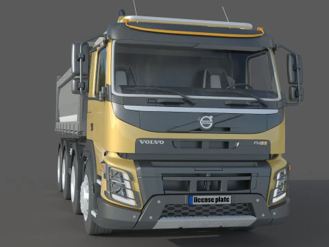 Volvo FMX 500 Billencs Dump Truck 3D Model