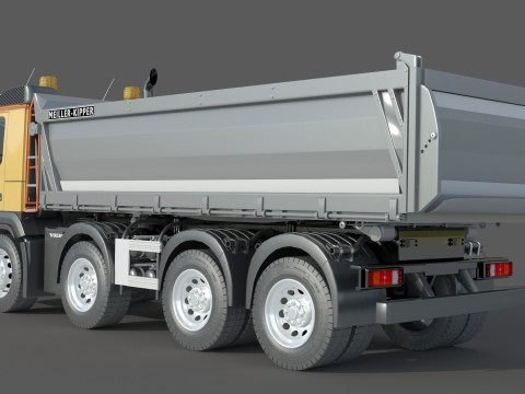 Volvo FMX 500 Billencs Dump Truck 3D Model