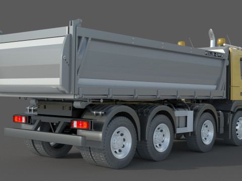 Volvo FMX 500 Billencs Dump Truck 3D Model