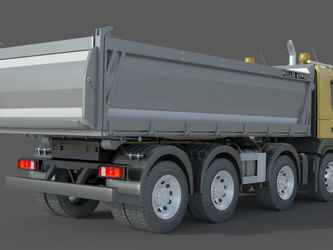 Volvo FMX 500 Billencs Dump Truck 3D Model