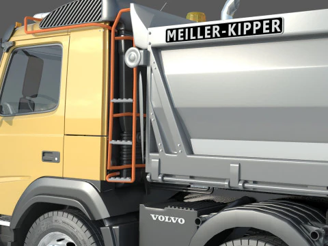 Volvo FMX 500 Billencs Dump Truck 3D Model