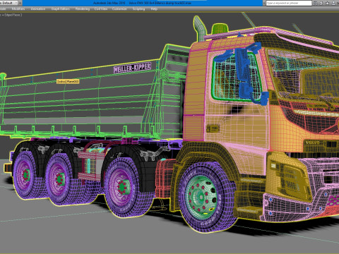 Volvo FMX 500 Billencs Dump Truck 3D Model