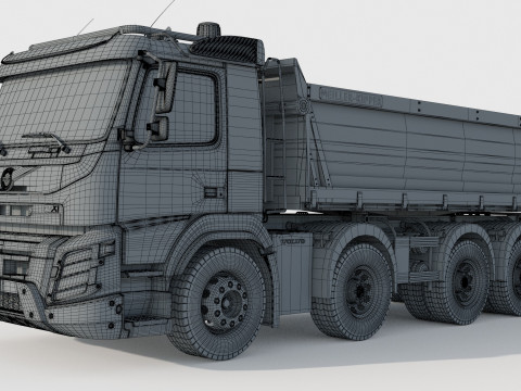 Volvo FMX 500 Billencs Dump Truck 3D Model