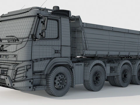 Volvo FMX 500 Billencs Dump Truck 3D Model