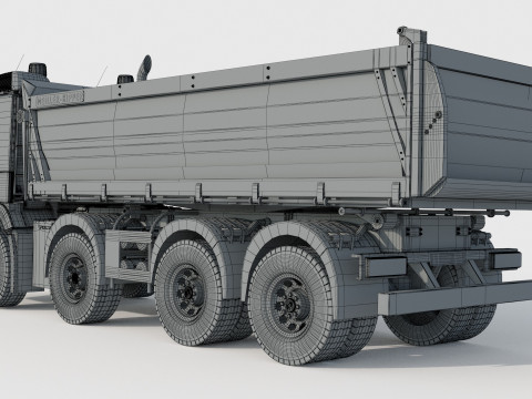 Volvo FMX 500 Billencs Dump Truck 3D Model